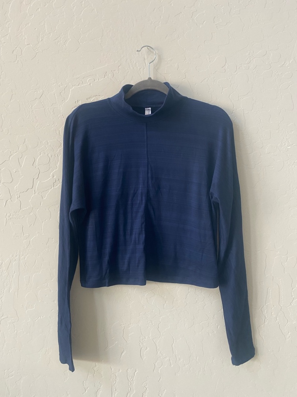 Kyodan Navy Long Sleeve Mock Neck Top